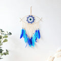 Axyaa Evil Eye Dreamcatcher Macrame Wall Hanging Home Decor for Living Room
