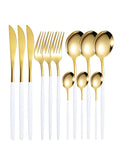 Axyaa 12pc Stainless Steel Cutlery Set - Knife, Fork, Spoon