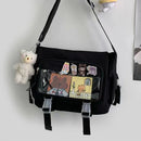 Kawaii Itabag for Dolls by Axyaa: Large Nylon School Tote & Crossbody Bag