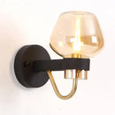 Axyaa Retro Glass Wall Lamp: Nordic Simple & Exquisite Decor for Restaurant, Bedroom