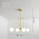 Axyaa Copper Magic Bean Pendant Light: Modern Designer Chandelier for Various Spaces