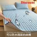 Axyaa Cotton Curve Grid Waterproof Mattress Protector Bedding Mattress Pad