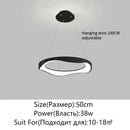 Axyaa Modern LED Ceiling Chandelier Pendant Lamp for Home Interior Decoration