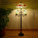 Axyaa Tiffany Stained Glass Floor Lamp for Retro Country Living Room and Bedroom