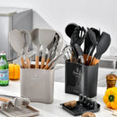 Axyaa 13Pcs Silicone Kitchen Utensils Set with Wooden Handles