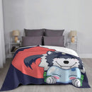 Axyaa Ranga And Rimuru Chibi Fleece Blankets - Spring/Autumn Warm Throw for Sofa & Bedroom