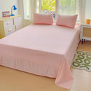Axyaa Pink Bedding Sets 4pcs with Sheet Duvet Cover Pillowcases Twin Size