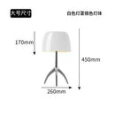 Axyaa Minimalist Glass LED Table Lamp - Nordic Style for Bedside & Living Room