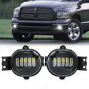Axyaa LED Fog Lamps with Angel Eye Lights for Dodge Ram 1500 2002-2008, Durango 2004-2006