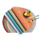 Axyaa Round PVC Placemats Set for Dining Table Farmhouse Boho Kitchen Accessories