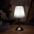Axyaa Minimalist Fabric Desktop Lamp with USB Power & 3 Color Settings