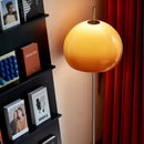 Axyaa Orange Glass Mushroom Table Lamp for Bauhaus Home Decor