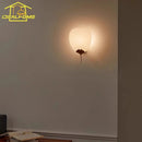 Axyaa Brass Ginkgo Wall Lamp LED G9: Luxury Medieval Zen Art for Living Room or Bedroom