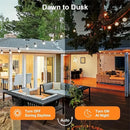 Axyaa Outdoor String Lights with Remote Control – 8 Functions, LED Edison Bulbs