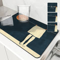 Axyaa Clothesline Art Drying Mat: Non-Slip Absorbent Tableware Mat for Kitchen Counter