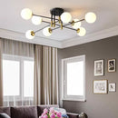 Axyaa Glass Ball Branch Chandeliers - Nordic Light Postmodern Luxury LED Pendant Lights