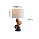 Axyaa Medieval Wooden LED Art Table Lamp for Living Room Study Homestay