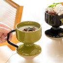 Axyaa Ceramic Dessert Bowl Set for Ice Cream, Yogurt, Salad, Pudding, and Cold Drinks