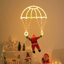 LED Santa Claus Parachute Lights by Axyaa: USB-Powered, 8 Modes for Indoor/Outdoor Christmas Decor