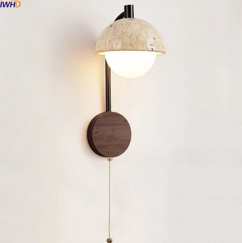 Axyaa White Glass LED Wall Lamps with Switch for Bathroom Mirror, Stair Light