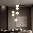 Axyaa Nordic Round Pendant Light for Bedroom, Modern & Simple Design for Restaurant and Bar Counter.
