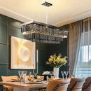 Axyaa Crystal Chandelier & Pendant Light for Living Room, Dining Room, Ceiling - Luxury Indoor Lighting