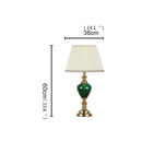Axyaa Ceramic Table Lamp: Elegant LED Desk Light for Contemporary Home & Hotel Decor