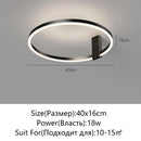 Axyaa LED Ring Ceiling Light Modern Minimalist Chandelier for Home Lighting