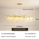 Luxury Axyaa Branch LED Pendant Lights, Gold Lustre Aluminium Lamparas