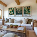 Axyaa Dandelion & Crane Canvas Poster Set for Modern Home Decor
