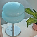 Axyaa Macaron Glass Table Lamp Trichromatic Dimming for Living Room, Bedroom Atmosphere