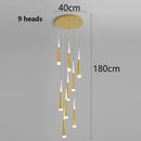 Axyaa Nordic Stair Chandelier Pendant Ceiling Light for Living, Bedroom, Dining Room