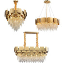 Axyaa Luxury Crystal Chandelier for Modern Living Room and Bedroom Lighting