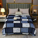 Axyaa Plaid Flannel Throw Blanket - Cozy All-Season Bedspread