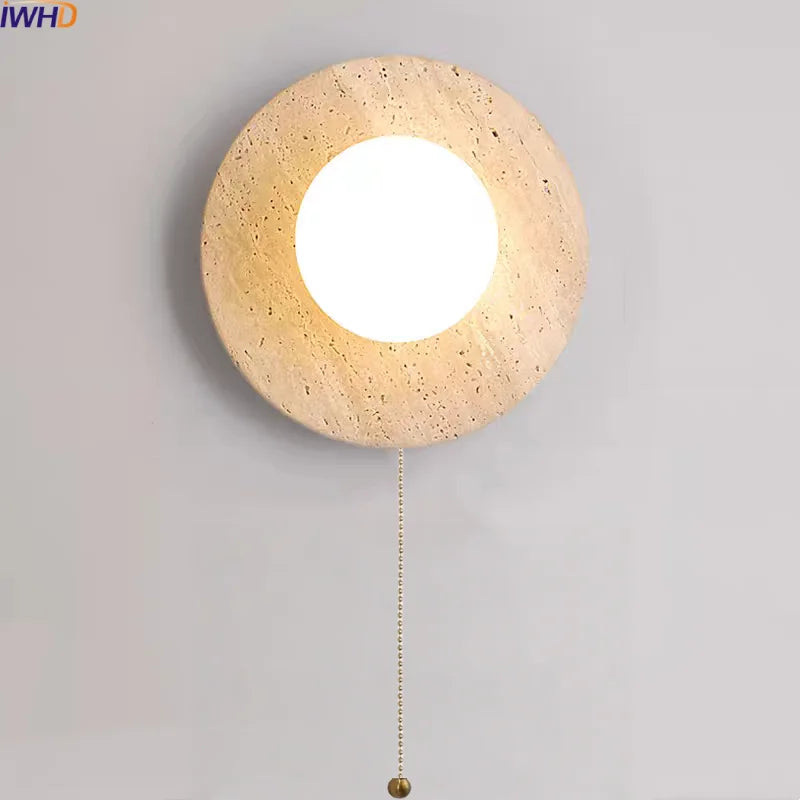 Axyaa White Glass Ball LED Wall Light for Home Interior Design