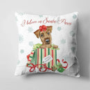 Axyaa Christmas Cute Dog Pillow Cushion Cover