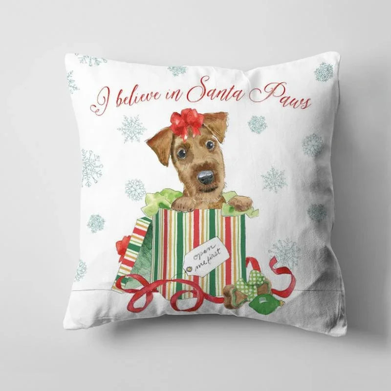 Axyaa Christmas Cute Dog Pillow Cushion Cover