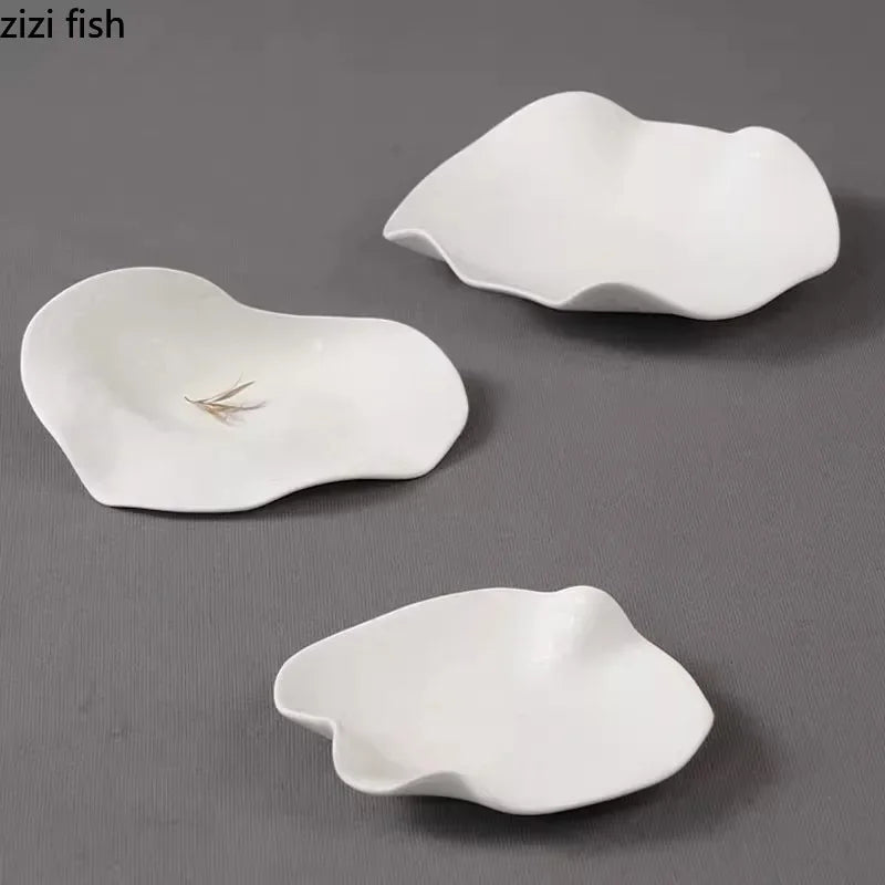 Axya Bubble Texture Ceramic Dinner Plate Molecular Cuisine Dessert Sushi Specialty Tableware