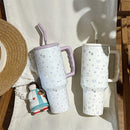 Axyaa Stainless Steel Rabbit Ice Cup Tumbler Straw Bottle