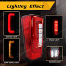 Axyaa LED Tail Lamps for Isuzu D-Max Pickup 2012-2019 - Rear Driving Reverse Turn Signal Brake Lights