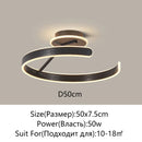 Axyaa Modern LED Ceiling Light - White Black for Home Lighting & Decoration