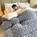Axyaa Winter Warmth Artificial Lamb Cashmere Weighted Blanket - High Quality Thick Duvet