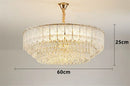 Axyaa Modern Crystal Chandelier Light - Elegant Glass Lamp for Home Living Dining Bedroom