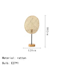 Axyaa Handmade Rattan Floor Lamp, Office LED Standing Light for Living Room & Bedroom