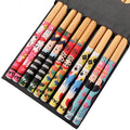 Axyaa Bamboo Chopsticks Set for Healthy Dining and Gift Giving