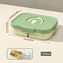 Axyaa Compartment Food Storage Container | Stackable Refrigerator and Freezer Box