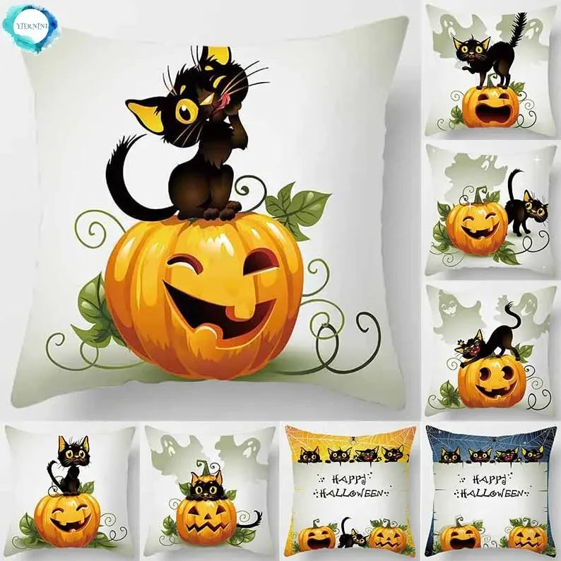 Cartoon Cat Pillowcase for Home Décor by Axyaa