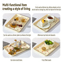 Axyaa Cherry Pattern Serving Tray: Multifunctional Kitchen Organizer for Fruit, Desserts, and More