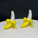 Axyaa Banana Ceramic Vase - Artificial Flowers Desk Decoration