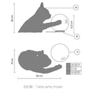 Axyaa Resin Kitten Wall Lamp: Nordic Cartoon Cat Light Fixture & Art Statue
